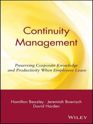 cover image of Continuity Management
